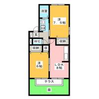 シェソワN Bの間取り