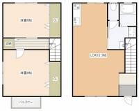 静岡県浜松市中央区和田町(一戸建)の賃貸物件の間取り