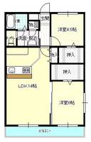 山口県山陽小野田市大字小野田(アパート)の賃貸物件の間取り