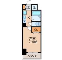 愛知県名古屋市東区泉1(マンション)の賃貸物件の間取り