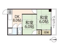 広島県広島市中区光南2(マンション)の賃貸物件の間取り