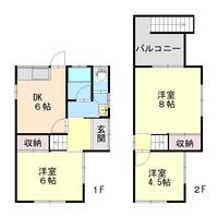 和歌山県和歌山市手平1(一戸建)の賃貸物件の間取り