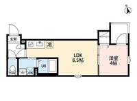 神奈川県相模原市中央区清新6(アパート)の賃貸物件の間取り