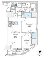 東京都台東区入谷2(マンション)の賃貸物件の間取り