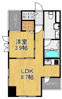 神奈川県横浜市鶴見区鶴見中央4(マンション)の賃貸物件の間取り