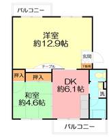 神奈川県秦野市千村3(マンション)の賃貸物件の間取り