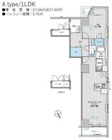 東京都台東区駒形1(マンション)の賃貸物件の間取り