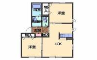 兵庫県朝来市山東町楽音寺(アパート)の賃貸物件の間取り