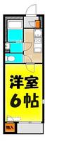 埼玉県蕨市南町3(アパート)の賃貸物件の間取り