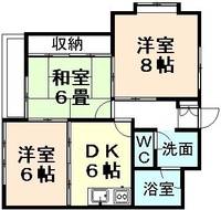 シティパレス326の間取り