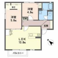 シャーメゾン枇杷の間取り