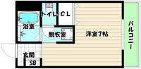 大阪府大阪市淀川区東三国4(マンション)の賃貸物件の間取り