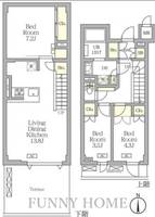 東京都目黒区中根1(マンション)の賃貸物件の間取り