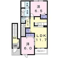 栃木県矢板市土屋(アパート)の賃貸物件の間取り