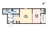 福岡県福岡市南区塩原3(アパート)の賃貸物件の間取り