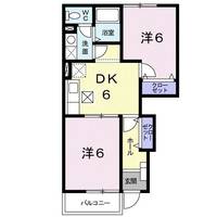 埼玉県日高市大字上鹿山(アパート)の賃貸物件の間取り