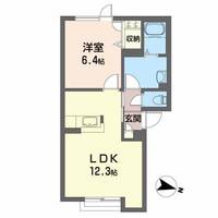 シャーメゾンメイAの間取り