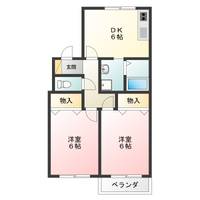 香美愛日ハイツの間取り