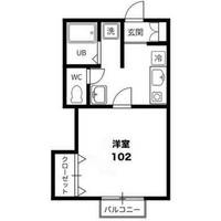 兵庫県姫路市広畑区小松町2(アパート)の賃貸物件の間取り