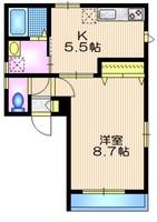 東京都目黒区上目黒2(マンション)の賃貸物件の間取り