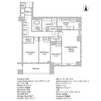 パークコート高輪ヒルトップレジデンスの間取り