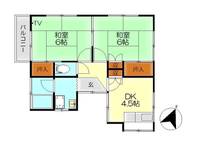 中村アパートの間取り
