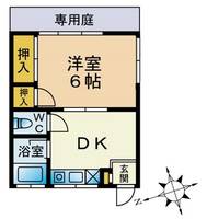 城山ハイツの間取り