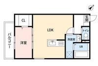兵庫県尼崎市東園田町5(マンション)の賃貸物件の間取り