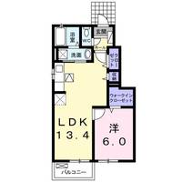 山口県防府市大字高井(アパート)の賃貸物件の間取り