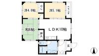 京都府京都市北区小山中溝町(マンション)の賃貸物件の間取り