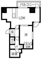 大阪府大阪市西区西本町1(マンション)の賃貸物件の間取り
