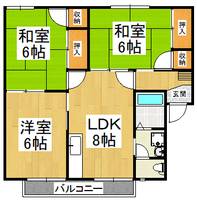 サンハイツBの間取り