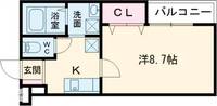 大阪府堺市北区長曽根町(アパート)の賃貸物件の間取り