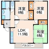 シャルマン野口A棟の間取り