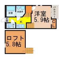 愛知県名古屋市瑞穂区明前町(アパート)の賃貸物件の間取り