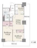 東京都墨田区京島1(マンション)の賃貸物件の間取り