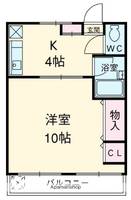 東京都大田区新蒲田3(マンション)の賃貸物件の間取り