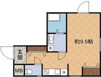 東京都目黒区上目黒2(マンション)の賃貸物件の間取り