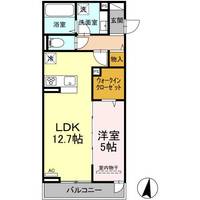 広島県福山市東深津町2(アパート)の賃貸物件の間取り