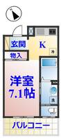 千葉県市原市八幡(マンション)の賃貸物件の間取り