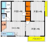 東京都立川市柴崎町1(アパート)の賃貸物件の間取り