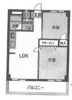 神奈川県横浜市金沢区町屋町(マンション)の賃貸物件の間取り