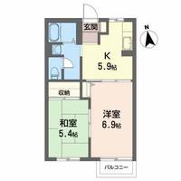 メゾン・ジョワイユ Bの間取り