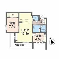 熊本県熊本市中央区出水3(マンション)の賃貸物件の間取り