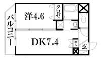 静岡県浜松市中央区塩町(マンション)の賃貸物件の間取り