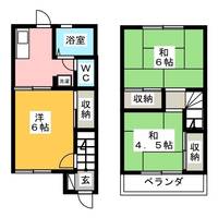 千葉県野田市上花輪新町(一戸建)の賃貸物件の間取り