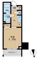 東京都新宿区大久保2(マンション)の賃貸物件の間取り
