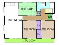 ロイヤルハウス比島の間取り