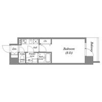 MELDIA CREST NAMBA SOL TERRACEの間取り