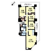 北海道札幌市西区琴似四条2(マンション)の賃貸物件の間取り
